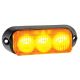 Narva 12-24V High Powered Amber LED Warning Light With Multiple Flash Patterns (100 X 45 X 33mm)