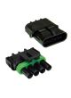 Quikcrimp 4 Pin Square Style Weatherpack Female Connector Housing (Pack Of 50) 