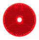 LED Red 60mm Round Screw Type Reflector Blister Pack Of 2 