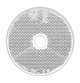 LED White 60mm Round Screw Type Reflector Blister Pack Of 2 