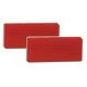 LED 70mm X 30mm Red Self Adhesive Reflector (Pack Of 50) 