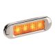 Narva 10-30V Amber LED Flush Mount Front End Outline Marker Light With Stainless Steel