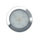 LED 12V Low Profile Warm White Interior Light With Chrome Bezel (76mm X 9mm Round) 