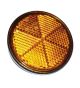 Rinder 84mm Amber Reflector With Central Mounting Bolt (Box Of 10)