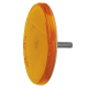 NARVA 65mm ROUND AMBER REFLECTOR WITH FIXING BOLT (BOX OF 50)