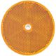 Narva 80mm Amber Reflector With Central Fixing Hole (Min Order Qty Of 50)