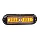 NARVA 12-24V HIGH POWERED AMBER LED WARNING LIGHT (123 X 38 X 11mm)