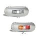 LED 12-24V Red/Amber Side Marker Light With Stainless Steel Bezel (86 X 31 X 16mm) 