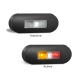 LED 12-24V Red/Amber Side Marker Light With Black Bezel (Blister Pack Of 1) 