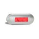 LED 12-24V Red Rear End Outline Marker Light With Stainless Steel Bezel (Blister Pack Of 1) 