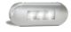 LED 12-24V White Front End Outline Marker Light With Stainless Steel Bezel (Blister Pack Of 1) 