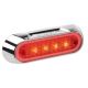 Narva 10-30V Red LED Rear End Outline Marker Light With Chrome Housing 