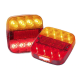 LED 12-24V Combination Tailight Kit With Number Plate Light (Blister Pack Of 2) 