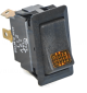 Cole Hersee SPST On/Off 24V Amber Illuminated Rocker Switch