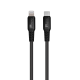 AERPRO PREMIUM LIGHTNING TO USB-C 1.5M BLACK CABLE