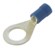 Blue 8mm Eye Double Grip Crimp Terminal (Pack Of 100)