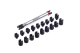 BS SPOKE TORQUE WRENCH SET STEEL (18 PIECE)