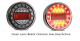 LED 12-24V Black Chrome Combination Tailight (125mm X 40mm Round) 
