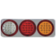 Whitevision 9-33V LED Combination Tailight With Reverse Light & Chrome Housing (445 X 155 X 40mm) 
