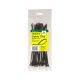 TRIDON 200mm X 5mm BLACK CABLE TIE (PACK OF 25)