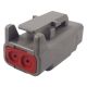 DEUTSCH DTM MINATURE 2 PIN MALE CONNECTOR HOUSING