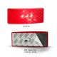 LED 12-24V Red Rear End Outline Marker/Reflector Light (100 X 38 X 13mm) 