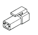 1 Pin 8mm Female Connector Housing (Pack Of 10)