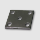 Ark Heavy Duty Fish Plate To Suit 45mm To 50mm U-Bolts With 60mm Wide Leaf Springs 