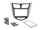 Aerpro Black/Silver Double Din Facia Kit To Suit Hyundai 