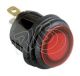 Hella 24V Red LED Illuminated On/Off Compact Rocker Switch