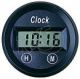 Speco 12V 2 Digital Clock With Black Bezel  