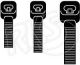 Hella 78mm X 2.5mm Black Cable Tie (Pack Of 100)