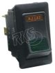 Cole Hersee SPST On/Off 12V Green/Amber Illuminated Rocker Switch