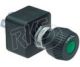 Cole Hersee SPDT Off/On/On 12V Grn Illuminated Rotary Switch 