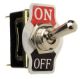 Britax SPST On/Off Metal Toggle Switch (Blister Pack Of 1) 