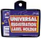 Metal Rectangular Rego Label Holder