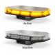 LED 12-24V Amber Emergency Light Bar With Clear Lens (246 X 172 X 64mm) 