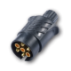 Ark 7 Pin Plastic Trailer Plug With Magnet  