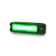 Code 3 12-24V 6 LED Green Warning Light (128 X 28 X 18mm) 