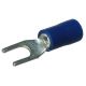 Quikcrimp Blue 3.5mm Fork Crimp Terminal (Pack Of 100)