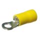 Quikcrimp Yellow 4mm Eye Crimp Terminal (Pack Of 100)