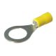 Quikcrimp Yellow 12mm Eye Crimp Terminal (Pack Of 50)