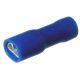 Quikcrimp 5mm Blue Fully Insulated Female Spade Crimp Terminal (Pack Of 100)