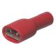 Quikcrimp Red 6.3mm Fully Insulated Female Blade Crimp Terminal (Pack Of 100)