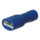 Quikcrimp Blue 6.3mm Fully Insulated Female Blade Crimp Terminal (Pack Of 100)