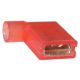 Quickcrimp Red High Temp Fully Insulated Flag Crimp Terminal (Pack Of 100)