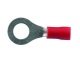 Red 6mm Eye Crimp Terminal (Pack Of 100)