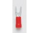 Quikcrimp Red 5mm Fork Copper Grip Crimp Terminal (Pack Of 100) 