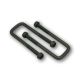 Ark 160mm X 50mm Heavy Duty U-Bolt To Suit 50mm Square Axle With 60mm Wide Leaf Spring 
