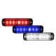 Code 3 12-24V 18 LED Red/Blue/White Warning Light (123 X 34 X 14mm) 